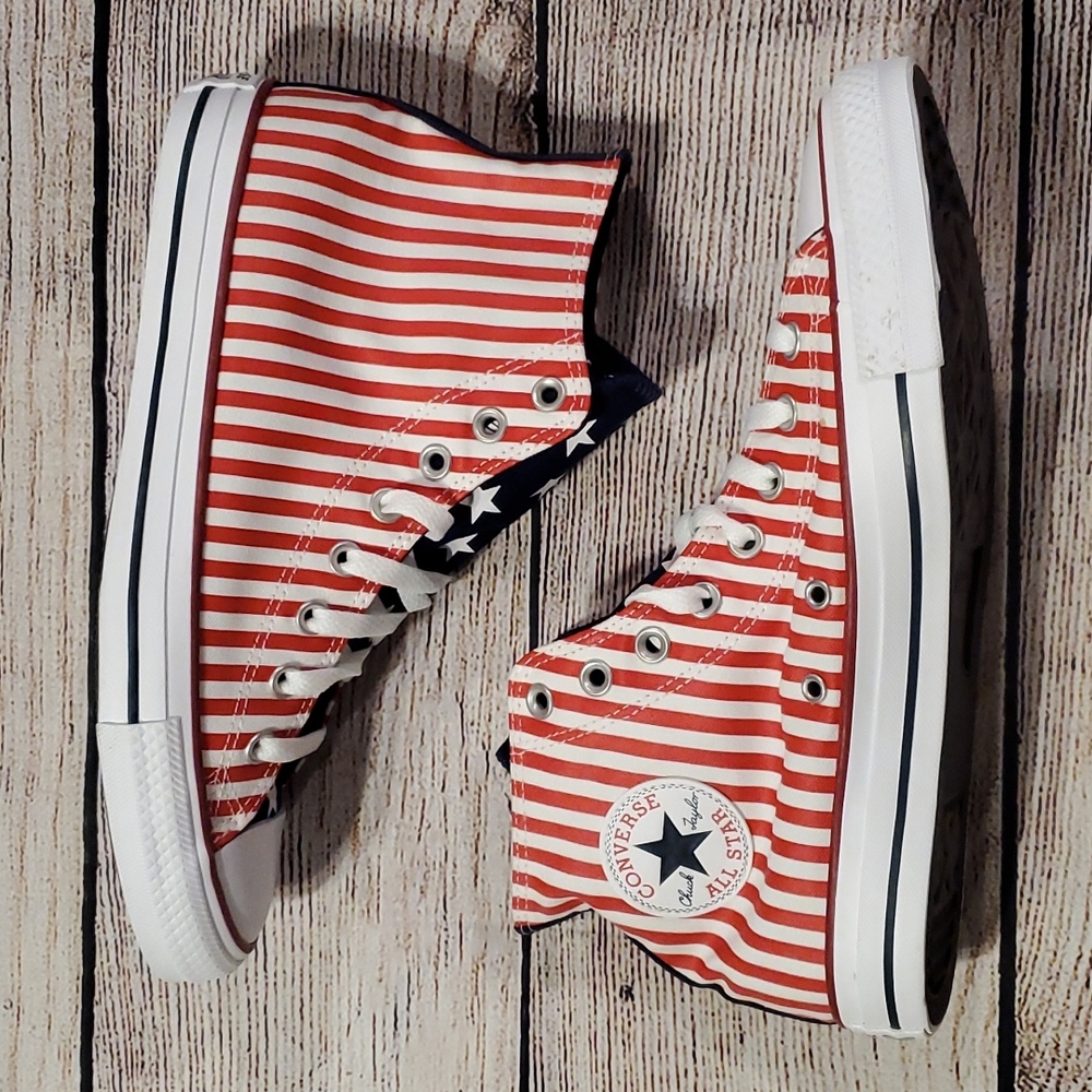 Converse 170813f Usa stars red stripes size8.5 Sneakers - Picture 3 of 8